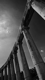 Low angle view of built structure against sky