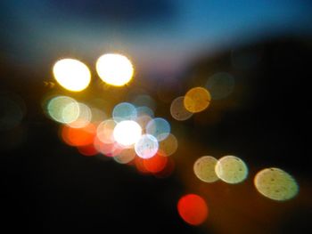 Defocused image of lights at night