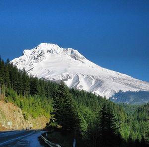 Scenic view of snowcapped mountains