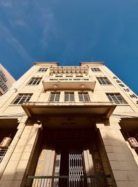 Low angle view of building against sky