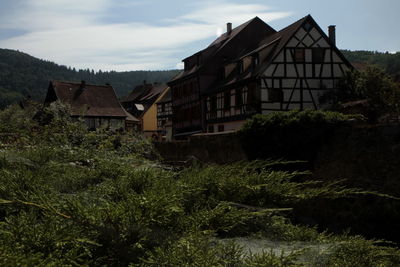 Residential buildings against sky