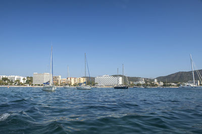 The bay at torrenova in mallorca, spain