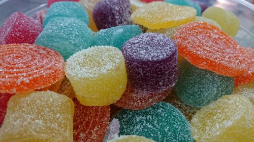 Close-up of multi colored candies