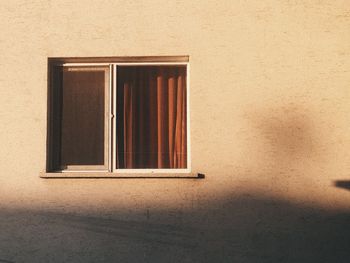 Close-up of window on wall