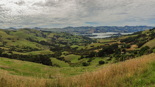 Scenic view of landscape against sky