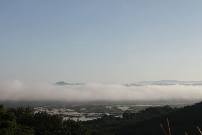 Scenic view of landscape against sky