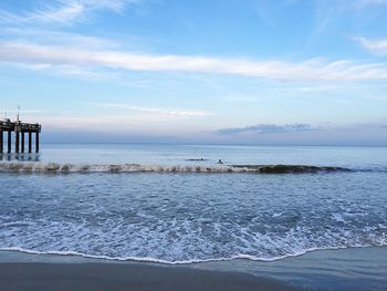 Scenic view of sea against sky