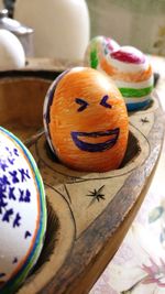 Close-up of pumpkin on table