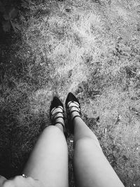 Low section of woman feet