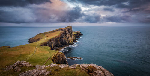 Scenic view of sea against sky
