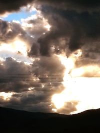 Scenic view of dramatic sky