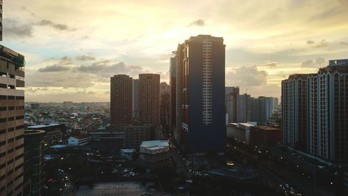 Skyscrapers in a city