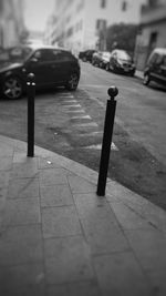 Cars on street in city