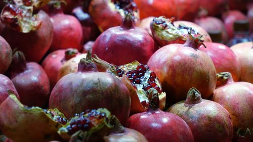 Close-up of fruits for sale at market stall