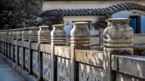 Close-up of metallic gate