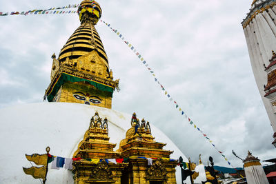 Low angle view of temple