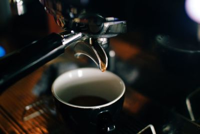 Close-up of coffee cup