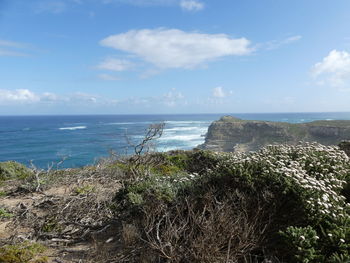 Scenic view of sea against sky