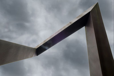 Low angle view of bridge against sky