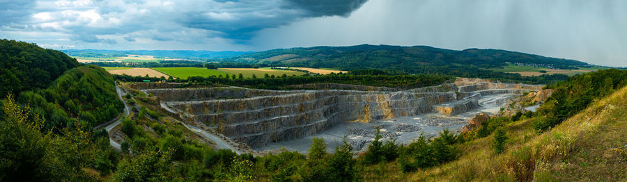 Scenic view of landscape against sky