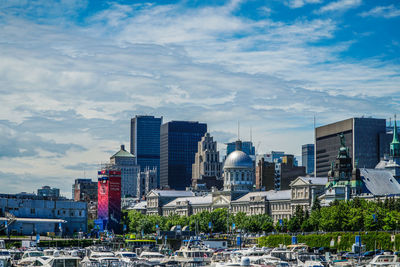 Cityscape against sky