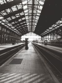 Railroad station platform