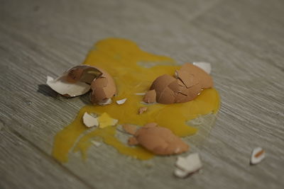 Close-up of bread on table