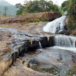 River flowing through rocks