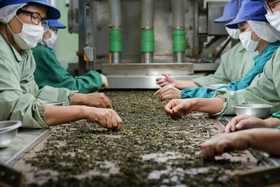 Group of people in hands