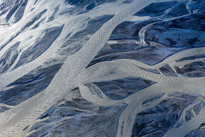 Full frame shot of snow covered land