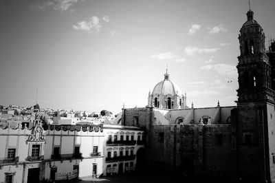 Low angle view of church against sky