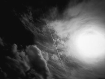 Low angle view of cloudy sky