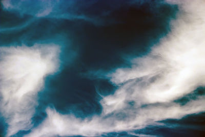 Low angle view of clouds in sky