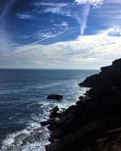 Scenic view of sea against sky