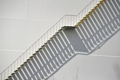 Low angle view of staircase against building