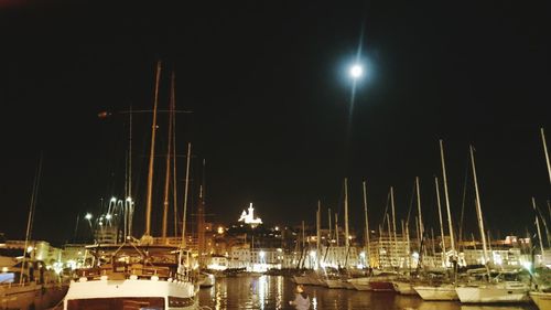 Boats in harbor