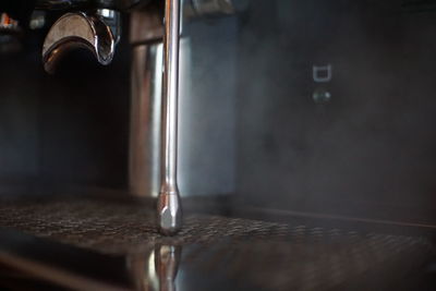 Close-up of coffee machine