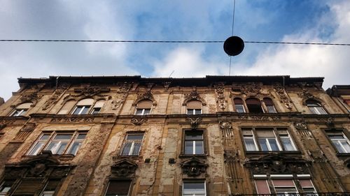 Low angle view of building against sky