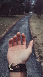 Close-up of human hand