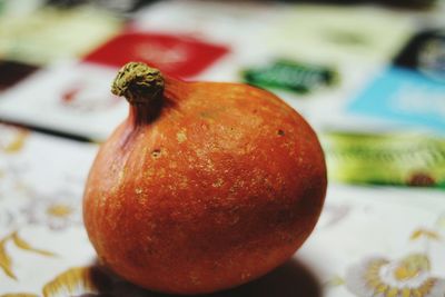 Close-up of apple on table