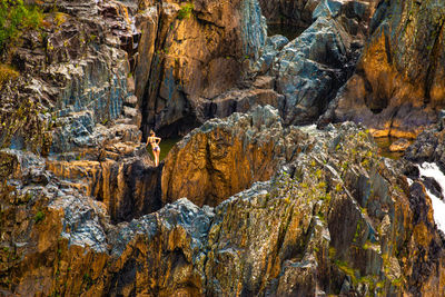 View of rock formations