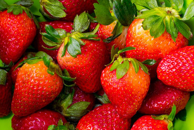 Full frame shot of strawberries