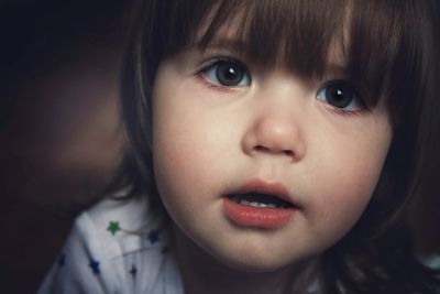 Close-up portrait of girl