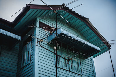 Low angle view of building against sky