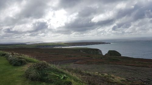 Scenic view of sea against sky