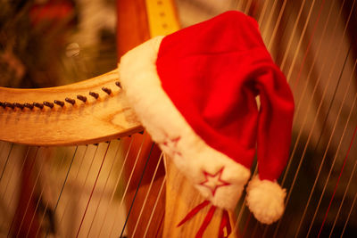 Close-up of baby girl playing piano