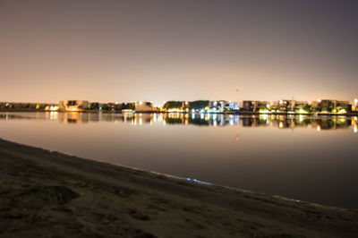 View of river against clear sky