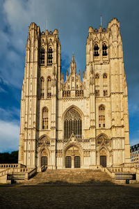 Low angle view of historical building against sky