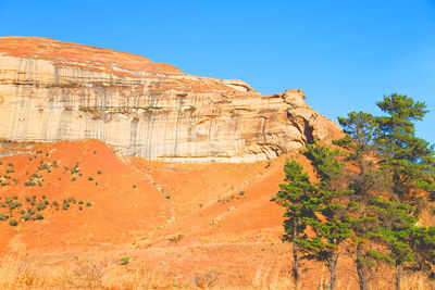 View of rock formations