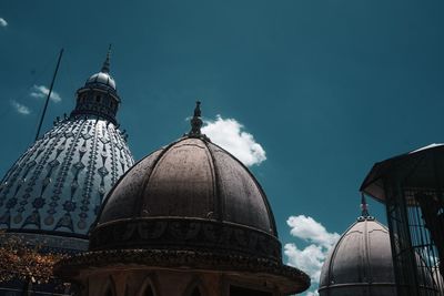 Low angle view of traditional building against sky